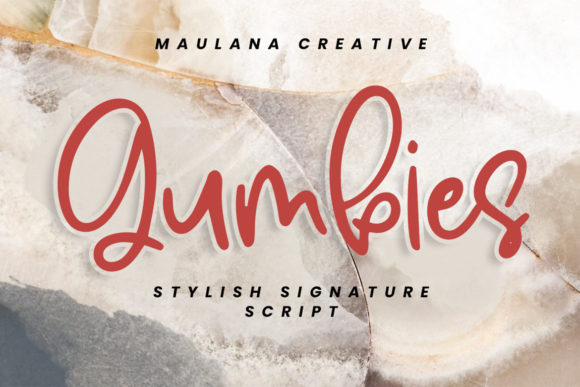 Gumbies Font – Free-Flowing Script for Creative Projects
