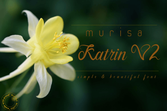 Murisa Katrin Script Font for Creative Projects